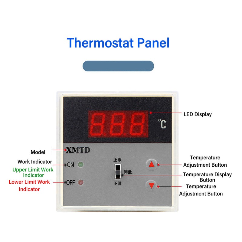 Intelligent Digital Temperature Controller Multifunctional Accurate Digital Display Thermostat Control