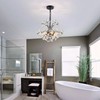 WUZUPS Crystal Chandelier Pendant Flushmount Ceiling Light Modern Lighting Fixture