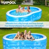 Inflatable Swimming Pool, 102” x 63” x27” Full-Sized Large Inflatable