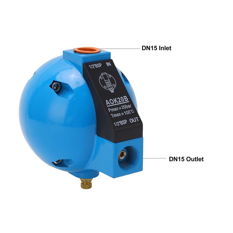 Air Compressor Drain Valve, Drain Valve DN15 20bar, Automatic Floating