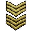 Military Uniform Chevrons Sergeant Stripes Army Embroidered Weapons Emblem Iron