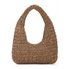 LHHMZ Women Crescent Straw Bag Summer Beach Raffia Hobo Shoulder