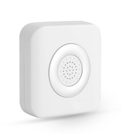 Wired Door Chime, DC 12V Wired Doorbell with Soft Clear Ding Dong Playing Sound, Waterproof Door Alarm with Chime for Home Office Hospital and so on, White