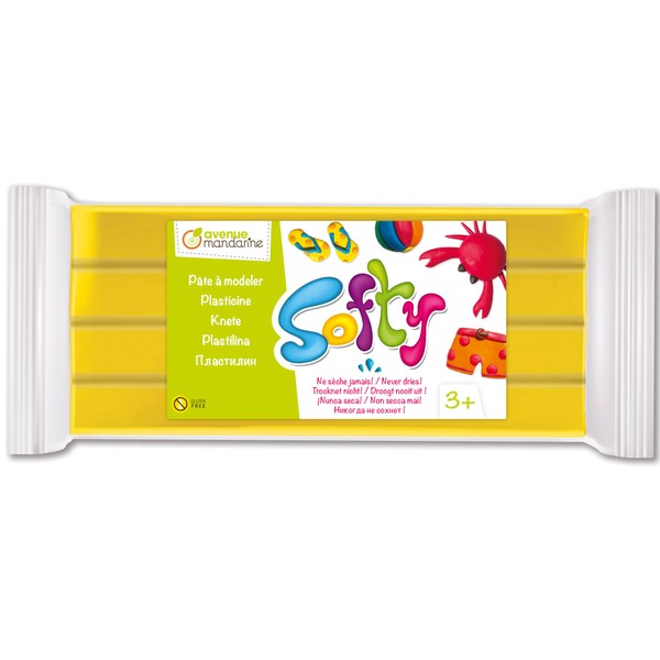 DARWI 1-Piece Clay SOFTY 500 GRS. YELLOW, YELLOW