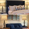 Table Lamp for Bedroom Set of 2 with USB C+A