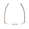 BLUELESS Rimless Reading Glasses Small Readers Men Women（Tortoise）