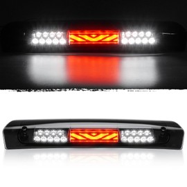 Tresound Led Third Brake Cargo Light for 2002-2008 Dodge Ram 1500, 2003-2009 Dodge Ram 2500 3500, Third Center High Mount Stop Lamp Chrome Housing Smoke Lens 55077123AE