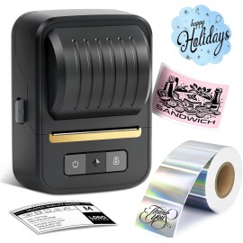 Label Maker with Tape Bluetooth Label Maker Portable Thermal Printer for Small Stores Shipped From Overseas Warehousecolor: Black, model number: N20