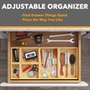 SpaceAid 6 Pcs Bamboo Drawer Organizer Storage Box Set, Multi-Use