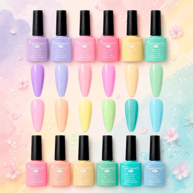 Miss Cherry Gel Semipermanente 12pz Para Uñas Uvled