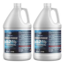 Hydrogen Peroxide 12% Technical Grade - 2 Gallons – for Industrial Cleaning, Oxidation, Chemical Processing, Textile Bleaching, and Wastewater Treatment