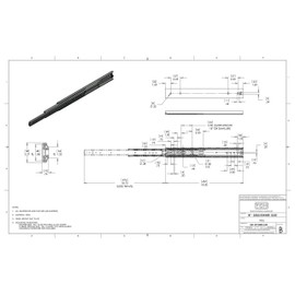 TCH Hardware 18” Inch Heavy Duty 250 lb Steel Drawer Slides - 3/4" Wide - Full Extension with Over Travel