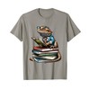 Bearded Dragon Reading Books Matching Bookworm Librarian T-Shirt