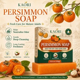 KAORI Deodorizing Persimmon Soap |Feel fresh and clean all day long | with Persimmon Extract for Men & Women (1pc)
