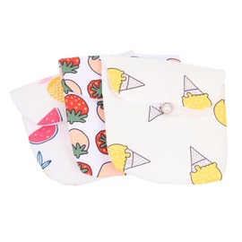 TOVINANNA 3pcs Convenient Sanitary Holders Adorable Multi-function Period Pouches for Liners and Essentials Mixed Colors Storage for Girls
