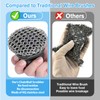 Onewly Cast Iron Scrubber and Scraper, Chain Mail Scrubber Cast