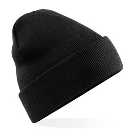 DOOVID Toddler Beanie Kids Warm Knit Beanie Hat Baby Boys Girls Knit Caps Classic Autumn Winter Hats Black