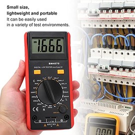 Multímetro Digital BM4070 Medidor de Resistencia de Inductancia de Capacitancia Probador Múltiple Portátil 2000μF 20H 20MΩ Pantalla LCD Medidor de Resistencia Industrial para Energía Eléctrica
