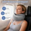 VOOMIKON Neck Pillow Airplane, Travel Pillows for Airplanes, Memory Foam