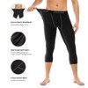Runhit Mens Compression Leggings 3/4 Athletic Workout Running Tights Breathable