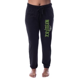INTIMO Beetlejuice Women's Show Movie Logo Sleep Jogger Pajama Pants (Large)