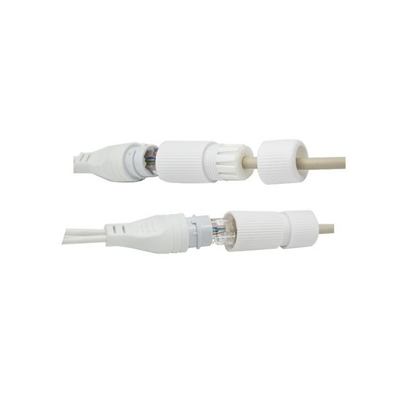 SJZBIN 6Sets White RJ45 Waterproof Connector Cap Cover POE NVR