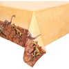 BLUE PANDA Plastic Tablecloth for Dinosaur Birthday Party (Brown, 54