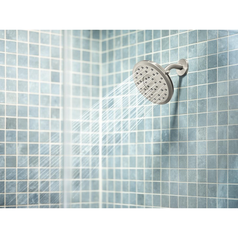 Moen Verso Eco-Performance Infiniti Dial Round Rain Shower Head, 6-Inch