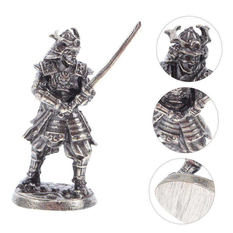 SUPVOX Japanese Samurai Warrior Figurine Miniature Decor for Home Office