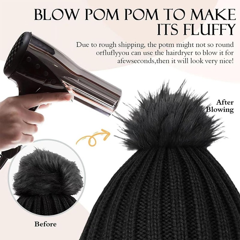 Winter Knit Beanie Hat