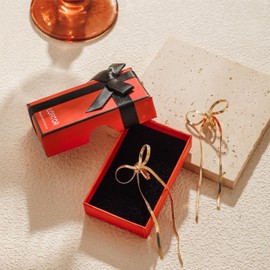 LOFITOR 14K Gold Clip-on Earrings for Women Ribbon Tassel Chain Bow Clip-on Earrings Snake Chain Bow