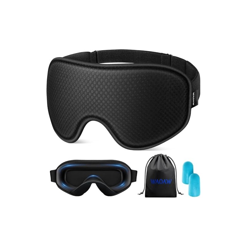 WAOAW Sleep Mask Máscara de ojos para dormir, Cubiertas de