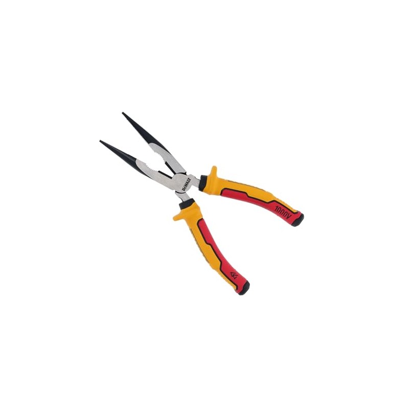 Dewalt VDE Long Nose Pliers 200mm, Approx. Hardness 61±2 HRC