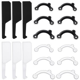 Nuanchu Spnico 6 Pairs Nose Lifter Nose Lifting Shaping Slimmer Clip Beauty Tool Inserts No Pain Invisible Shaper Tool Straightening Beauty Kit for Women Men(Black, Clear)
