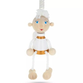 Angel Wooden Doll on a Spring 6 Inches