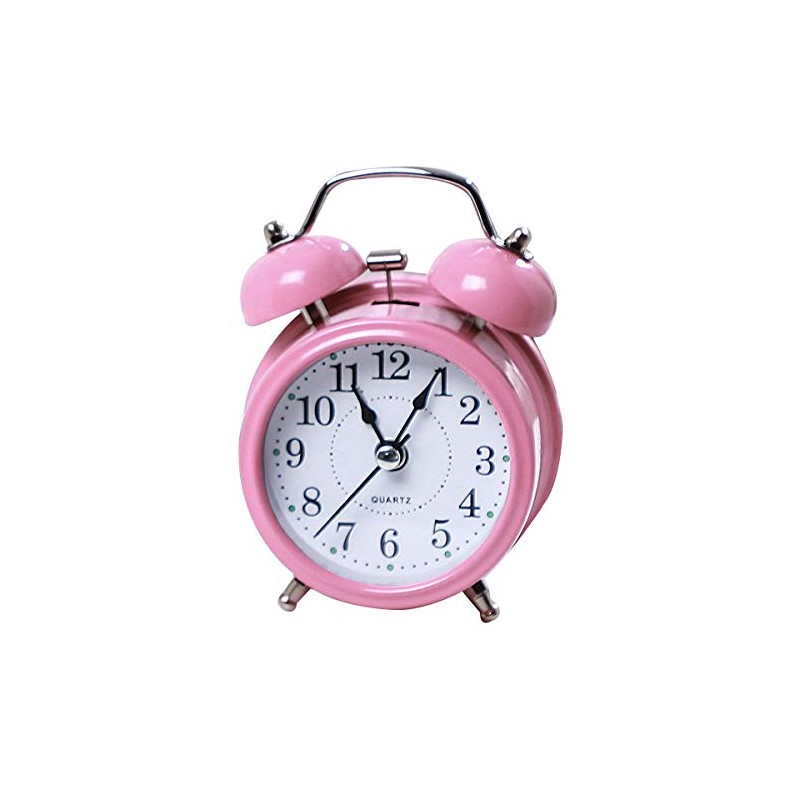 Danse Jupe 3" Twin Bell Loud Alarm Clock Round Backlight