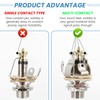 Full-contact Output Jack Socket for Guitar Bass, 4-Contact Stereo Jack