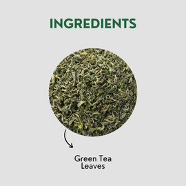 Tealeaf & Co. Classic Green Tea Loose Leaf - 100% Organic Green Tea - Contains Low Caffeine - Upto 50 Servings - Gluten Free (3.52oz/100gm)