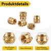 Pack of 100 Threaded Inserts, M3 x 5 x 4