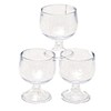 12 Mini Plastic Brandy Glasses Wedding Favor Clear
