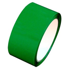 Tape Brothers Carton Sealing Tape 2" x 110 yds or 55 yds 2 mils, Several Colors (Green-55yds)