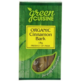 Green Cuisine Organic Cinnamon Sticks/ Cinnamon Bark 15 g (Pack of 6)