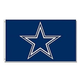 LCFhome Dallas Flag Cowboy Country Banner Double Sided Flag (3x5ft/90x150cm, Polyster,HD Printing) for Garage Man Cave College Dorm Decor Wall Decoration