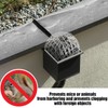 Hazrcvr Sieve Rain Gutter 4 Pieces Gutter Strainer Downpipe Protection