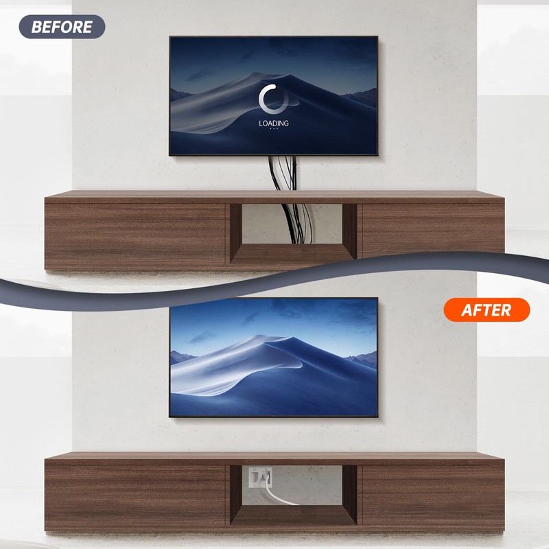 ZEXMTE in Wall Cable Management Kit, Cable Concealer Kit for
