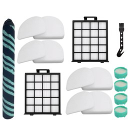 AZ4002 filter Compatible with shark detect pro/Shark Power Detect Upright Vacuum AZ4000 AZ4002 AZ4000C-2HEPA+4Foam&Felt Filters+1Cleaning Brush+4Odor Neutralizer Cartridge+1Main Brush (12pcs) (12 pcs)