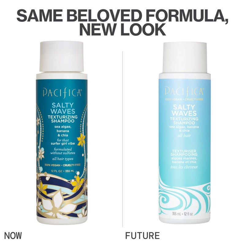 Pacifica Salty Waves Texturizing Shampoo - Beachy Textured, Messy Look,