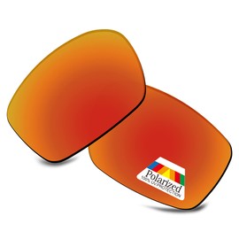 Bwake Replacement Lenses POLARIZED for Oakley Siphon Sunglasses OO9429 - Fire Red