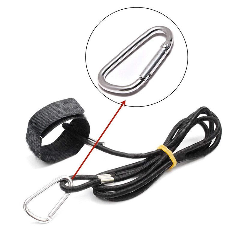 2 Pack Gear Kayak Paddle Leash 4mm Kayak Elastic Boating