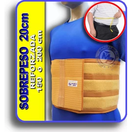 Mplus Faja Para Obesidad - Faja Para Sobrepeso - 20 Cm Elastica